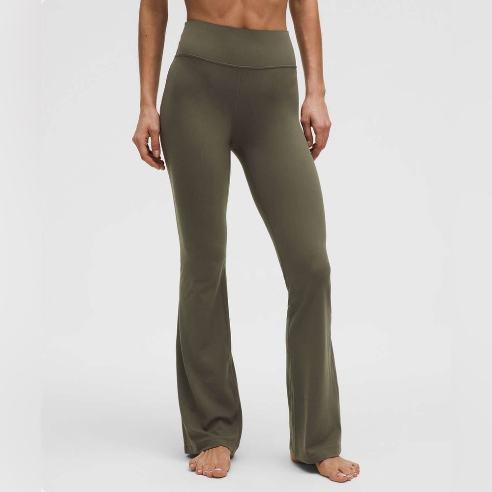 Lululemon Groove Nulu High-Rise Flared Pant Army Green